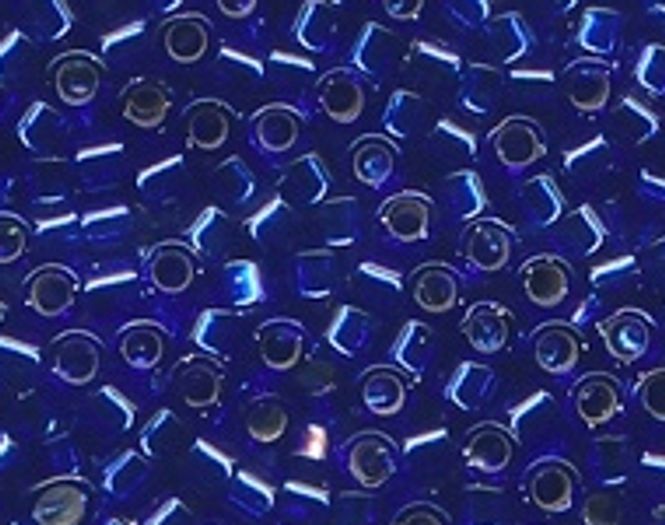 Hovedbilde Perler 47 - Silver lined cobalt 