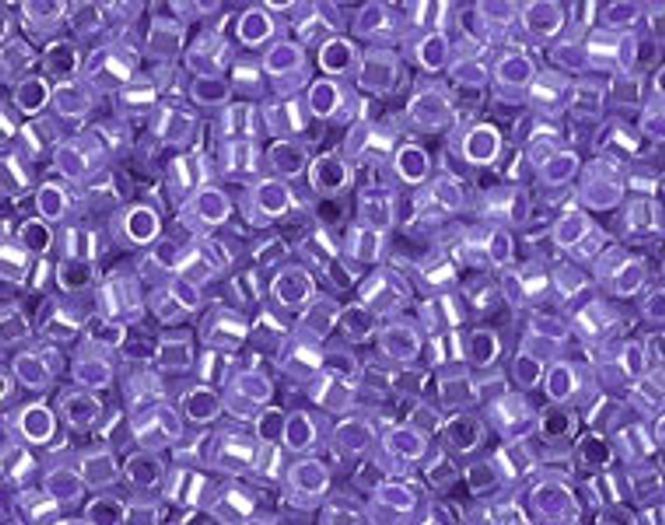 Hovedbilde Perler 249 - Lined crystal/purple 