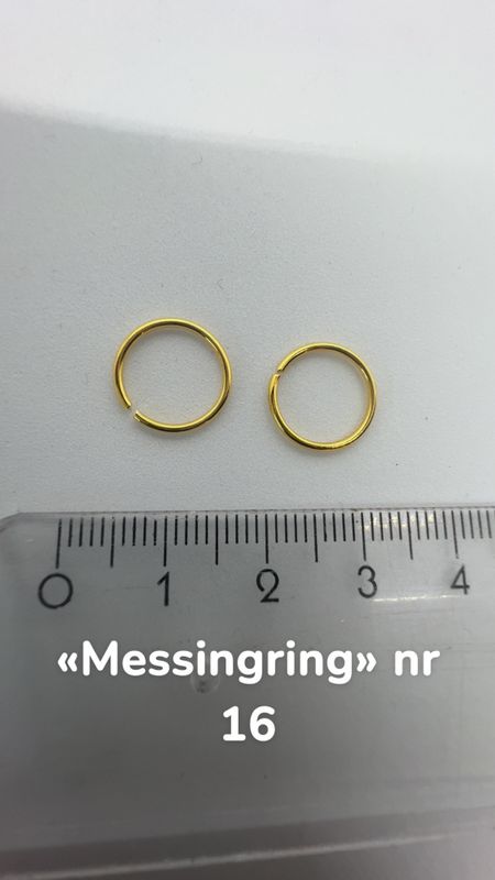 messingring  nr 16 , 9 mm