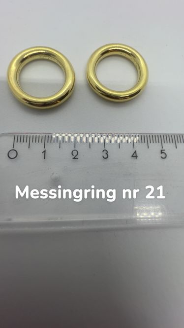 Hovedbilde Messingring nr 21,16 mm